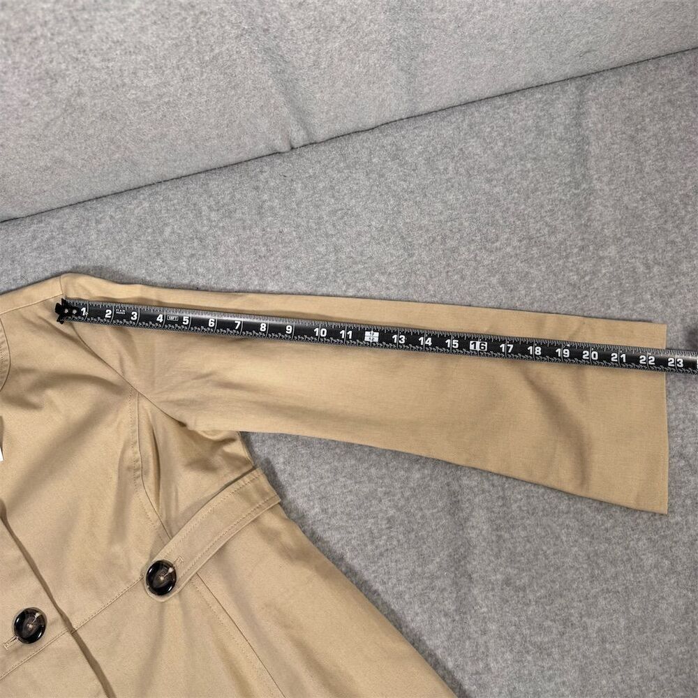 Babystyle Maternity Khaki Trench Coat Jacket Size S NWT - Picture 9 of 15